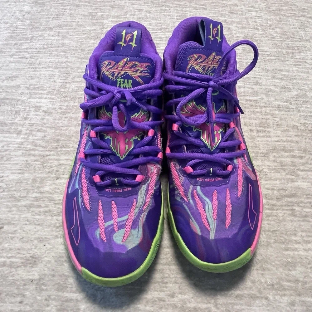 Puma MB.03 Lamelo Ball Toxic Basketball Shoes‎ Sneakers 378916-01 Men's Size 8.5